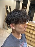 刈り上げマッシュ/緩め波巻きツイストスパイラル/艶感セット