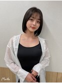ミディアム韓国風ボブ×レイヤーカット[横浜駅]