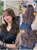 韓国風レイヤーカットで 可愛く巻き髪◎