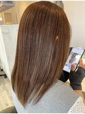 カット縮毛矯正トリートメントストレートアイロンロング春日井