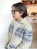 ブリーチなしダブルカラー オリーブ 担当渡辺聖