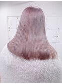 ピンクベージュ ミルクティー ホワイト ペール系 ケアブリーチ