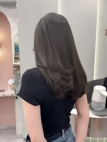 ロンドリゼル 札幌(Lond RiseL)&nbsp;◯ オリーブグレー/韓国/レイヤーカット/髪質改善/縮毛矯正/札幌