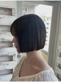 切りっぱなしボブ/ミニボブ/縮毛矯正/静岡
