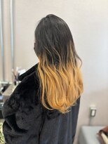 レンネ(Renee) 色気ロングヘア×ブリーチダブルカラー《グラデーションカラー》
