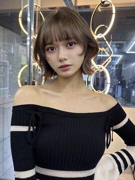 ラ キング(LA KING) 着物ヘア/大人ガーリー/ダークアッシュ/似合わせカット/名古屋栄