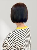 丸みボブ 透明感カラー オリーブアッシュ 髪質改善 30代 20代