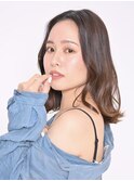 ミディアム×ボブ×パーマ