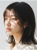 ミディアムヘアー/チャコールグレー/20代30代/髪質改善/越谷