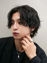 エルマーク 立川(L-MARK)&nbsp;シャドウパーマ/波巻きパーマ/メンズ/センターパート/眉毛