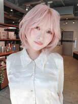 アルバム 池袋(ALBUM) ニュアンス巻きペールピンク_F41630