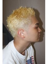 スカイマスターバーバー 渋谷(SKY MASTER BARBER)&nbsp;ハイトーンおしゃれボウズ[渋谷/理容室/フェード/ブリーチ]