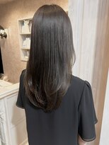 キャアリー(Caary)&nbsp;福山美容室caary髪質改善シルクストレートミントベージュ40代