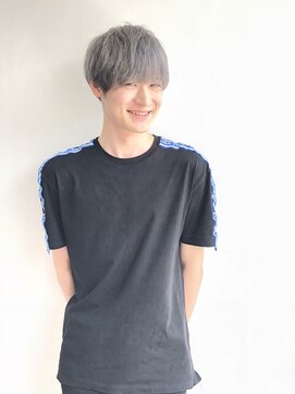 ヘアメイク オブジェ(hair make objet) ハイトーングレージュマッシュ