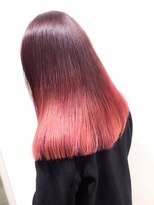 ヘアーメイク トレコローリ(hair make trecolori)&nbsp;【trecolori  津田沼】グラデーションピンク