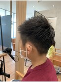 MEN’S HAIR/サーフカール/刈り上げセンターパート/我孫子