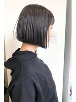 デイジードゥ(Daisy duex)&nbsp;くすみブルーボブ　ブルーグレージュ 透けバング フレンチボブ