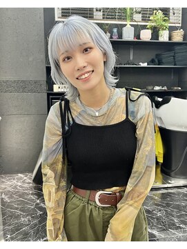 チュダック(ChuDuck) 【◎甘くてカワイイ◎】韓国風《ペールブルー》ケアブリーチ