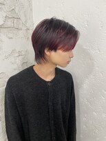 プライズ 成増店(prize)&nbsp;メンズピンクカラーブリーチシアーカラー成増メンズカット成増