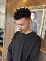 ヘアサロンルート(HAIR SALON ROUTE) スパイキーショートアフロ