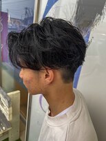 ティーワン 神埼店(T-one) ▼メンズカットツーブロック黒髪メンズパーマニュアンスパーマ