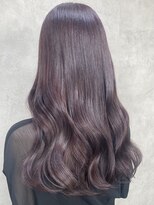 ルノン フィージュ(LUNON fieju)&nbsp;ラベンダー/ピンクラベンダー/ブリーチ無し/Wカラー/くびれ巻き