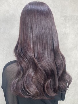 ルノン フィージュ(LUNON fieju) ラベンダー/ピンクラベンダー/ブリーチ無し/Wカラー/くびれ巻き