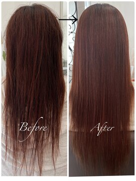 サロンドノア(Salon de NoA) ロングヘア×縮毛矯正