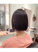 切りっぱなしボブ