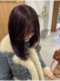 レイヤーにカシスラベンダーカラー