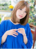 斜めバング艶カラー前下がりエアストレートc6大宮20代30代40代