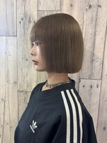 ネクサス 心斎橋(Nexus)&nbsp;イメチェン/ホワイトブロンド/外ハネボブ/美髪/ワイドバング