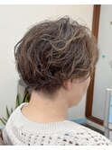 夏のパーマショートスタイル