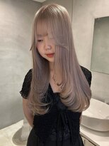 ペレ アネックス 大阪梅田茶屋町店(PELE ANNEX)&nbsp;ホワイトグレージュ/デジタルパーマ/フェザー/梅田