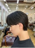 刈り上げないナチュラル毛流れセンターパートニュアンスパーマ柏