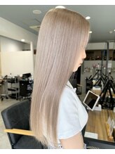 【色で魅せる】透明感カラーで、肌まで明るく見せる◎髪質改善×ハイトーン[髪質改善/ブリーチ/men's]