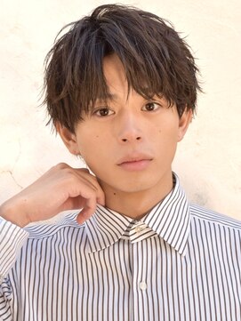 オーシャントーキョーオーバー 渋谷(OCEAN TOKYO OVER) メンズ波巻きツイスパニュアンススパイラルスパイキーショート