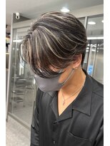 メンズサロン スライバイリアオオサカ(Sly By Ria OSAKA) メンズメッシュ/センターパート/毛流れヘア【梅田/大阪】