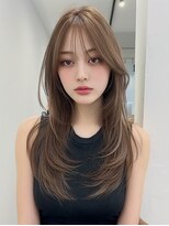 レア 渋谷(Le'a)&nbsp;【Ｌｅ’ａ】レイヤーカット　ベージュカラー　ハッシュカット