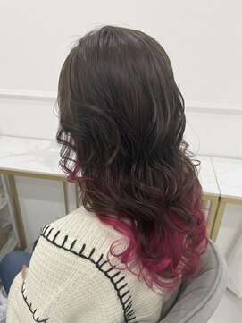 ヘアー ラウンジ シエル(Hair Lounge le Ciel) 【さりげなく映える】インナーピンクカラー