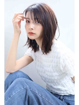 ノイ(neu) 【静岡エリア】濡れ感ニュアンスミディボブ