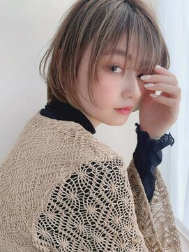アールサロン 北岡崎(Rr SALON) イメチェン/ホワイトブロンド/外ハネボブ/美髪/RrSALON北岡崎