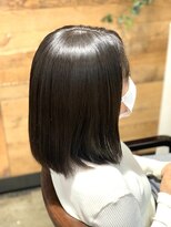 お～るうぇいず(always)&nbsp;髪質改善ストレート艶髪ミディアムボブ韓国風20代30代　縮毛矯正