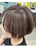 カット＋shinyカラー＋プチハイライト＋aquacoutureトリートメント