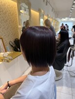 ビビディ バビディ ブー 河原町三条店(Bibbidi.bobbidi.boo)&nbsp;▽ラベンダーカラー/ブリーチなしダブルカラー/タッセルボブ