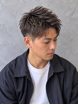 ラベルム バイ エーケー メンズ(La Belleme by AK for Men)&nbsp;フェザーショート×アッシュブラウン