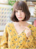 くせ毛風ニュアンスカールAラインラブ大人ボブa川口20代30代40代