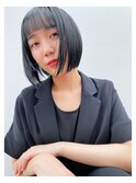 shadow black × mini bob【Steed/立川】