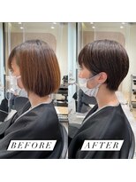 メゾンドイギー(MAISON de IGGY)&nbsp;コンパクトなショートヘアにイメチェンbefore→after＊