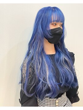 ノチ(Noci) 【和田寧々】派手髪/Blue/ブルーカラー